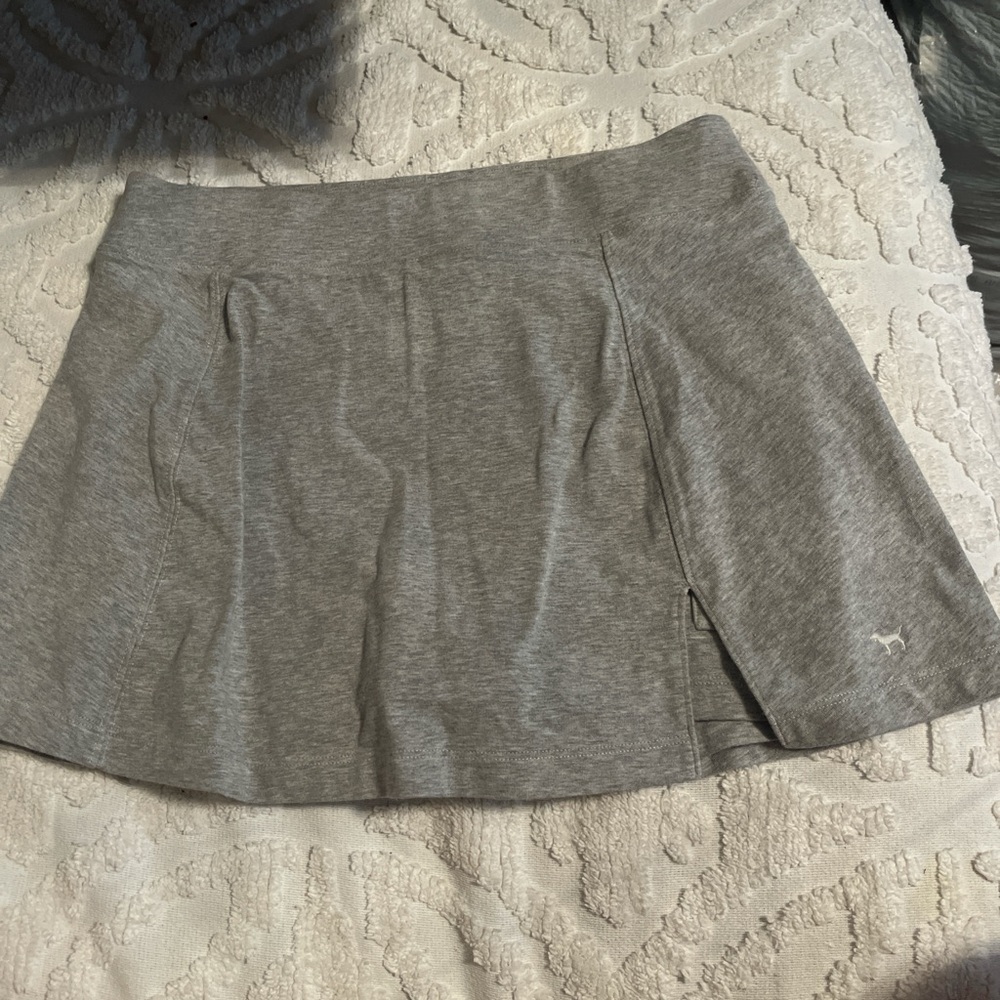 PINK Victoria's Secret Gray Mini Skater Skirt
